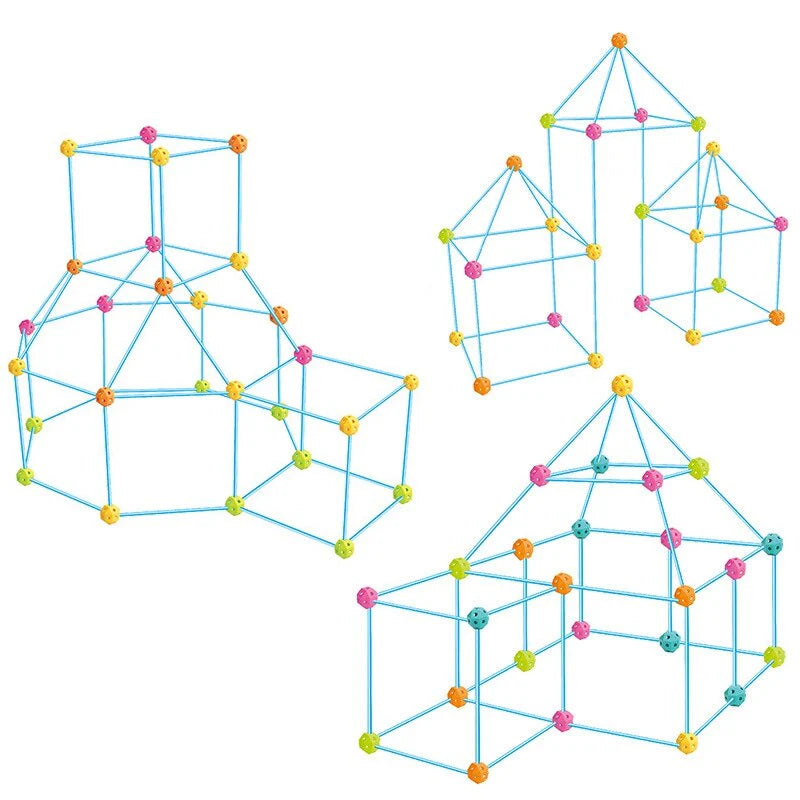 68 Pcs Kids Creative Fortress Building Set DIY Toys